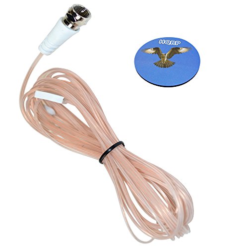 HQRP FM Antenna F-Type Connector for Bose Lifestyle Home Entertainment System 18/28 / 35/48 Home Theater System + HQRP Coaster