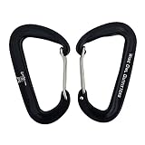 Wise Owl Outfitters Wiregate Carabiner Clip Set 12 KN Heavy Duty, Lightweight Aircraft Grade Aluminum - Great Gear for Hammock Camping - Wise Owl “WiseClips” – 6 Great Colors!