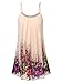 WAJAT Women's Summer Casual Spaghetti Strap Sundress Sleeveless Beach Slip Dress XL Apricot Floral