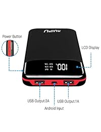 Cargador portátil 24000 mAh   Ultra alta capacidad Power Bank Ruipu Dual USB Power Bank externo, batería Powerbank para teléfono móvil, batería compatible con Samsung Android Smartphone y más