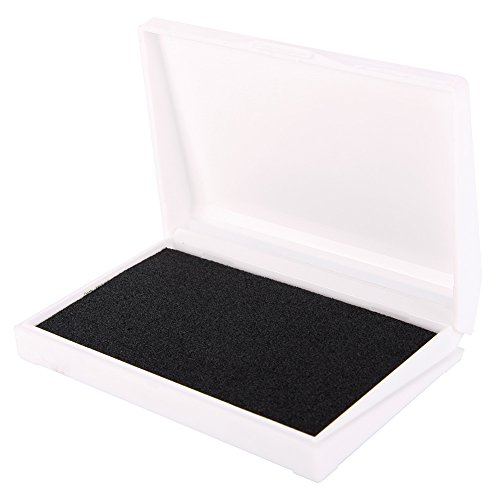 WXLAA Baby Ink Pad Rubber Stamp Finger Print Craft Non-Toxic Handprint Footprint Inkpad Black