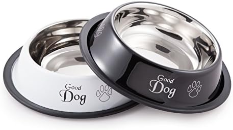 McSunley 854-2 Stainless Steel 2Piece No Skid Pet Bowl Set