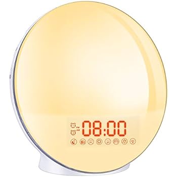 Amazon.com: Cadrim Wake up Light, Natural Sunrise Simulation Alarm