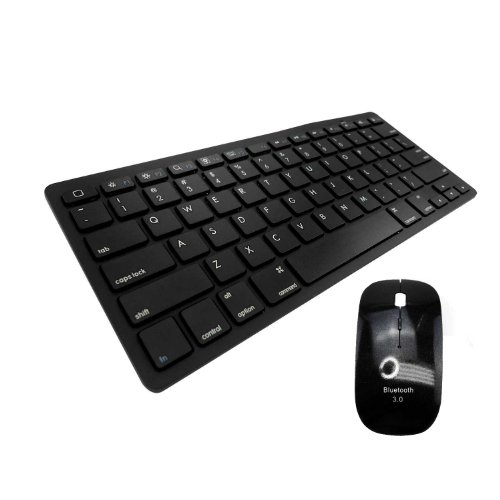 LB1 High Performance New Keyboard and Mouse Combo for HP Pavilion HPE h8-1360t Desktop, 3rd Gen.IntelCore i7-3770-3.4GHz, 8GB Ram, 1TB HD, Windows 7 Mini Wireless Bluetooth Ultra-slim Keyboard/Optical Mouse Combo (Black)