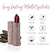 100% PURE Cocoa Butter Matte Lipstick Full Stay All Day Coverage, Lasting Moisturizing & Softening Natural Lip Color for All Skin Tones, Vegan Fruit Pigmented Winecup (Cool Toned Berry) - 0.15 oz