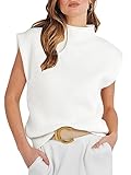 ANRABESS Women Vintage Sleeveless Knit Sweater Vest