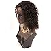 Upscale Human Hair Celebrity Deep Curly 360 Lace Frontal Closure, Pre Plucked Natural Hairline with Baby Hair (10” Natural Black) by Bella Hair