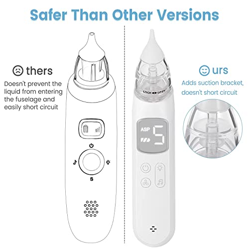 Electric Baby Nasal Aspirator Rechargeable Baby Nose Sucker Nose