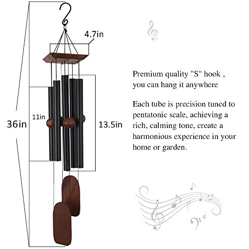 Astarin Wind Chimes Outdoor Deep Tone, Memorial Wind Chimes Outdoor