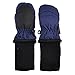 SnowStoppers Kid's Waterproof Stay On Winter Nylon Mittens Extra Small / 6-18 Months Navy Blue