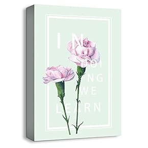 Canvas Wall Art Spring Beautiful Flowers Painting Artwork for Home Prints Framed - 12x18 inches