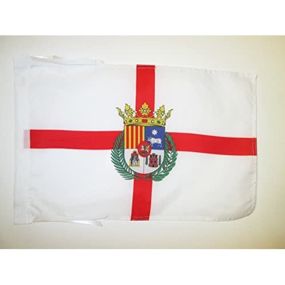 AZ FLAG - Province of Teruel Flag - 18'' x 12'' - 100% Polyester Teruel Small Banner with Two Cords - Fade Resistant - Vivid Colors - 18x12 in - 45x30 Cm — image 1