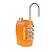 TravelMore 10 Pack TSA Approved Travel Combination Cable Luggage Locks for Suitcases - Orange