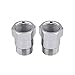 Universal O2 Oxygen Sensor Spacer Adapter Extender HHO O2 Bung Test Pipe With M18x1.5 Mild Steel (Pack of 2)