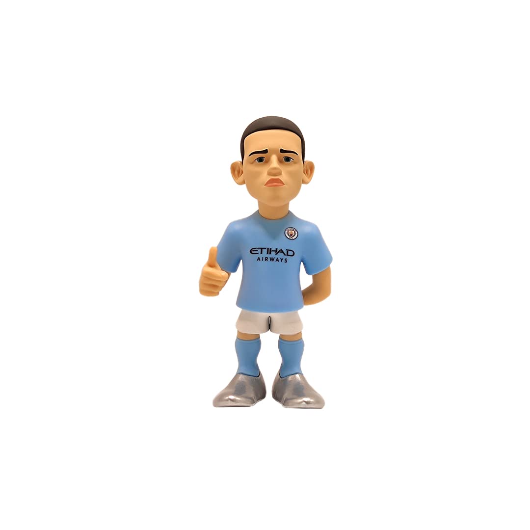MINIX Bandai Manchester City Phil Foden Model | Collectable Phil Foden Figure | Bandai Football Toys Range | Collect Your Favourite Football Figures And Teams