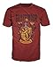 Harry Potter- Gryffindor Shield T-Shirt Size L,red