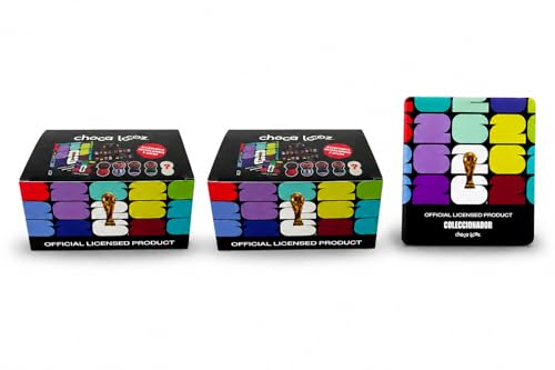 Choca Locoz 2 Cajas con 20 Figuras c/u + 1 Coleccionador, Sorpresa Mundial 2026 Producto Oficial, Figuras Coleccionables, Idea de Regalo para Fans y Coleccionistas
