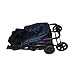 Pet Gear Happy Trails Pet Stroller for Cats/Dogs, Easy One-Hand Fold with Removable Liner, Storage Basket, Mesh Ventilation, Cobalt Blue
