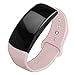 OenFoto Sports Band Compatible Gear Fit2 Pro/ Fit2, Replacement Silicone Accessories Strap Samsung Gear Fit2 Pro SM-R365/ Gear Fit2 SM-R360 Smartwatch- Pink Sand