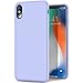 TORRAS [Love Series iPhone X Case 2017 (ONLY), Liquid Silicone Gel Rubber Shockproof Case Soft Microfiber Cloth Lining Cushion Compatible with iPhone X (2017), Light Blue