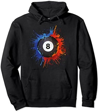 Unisex Pool Billard Snooker Hoodie Womens Mens Kids Gift Large Black