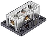 InstallGear 0/2/4 AWG Gauge Power Distribution Block 1/0 Gauge in to (2) 4/8 Gauge Out