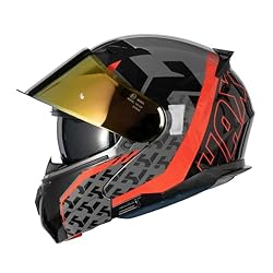 HAX Amatista Modular Flip-Up Dual Visor Motorcycle