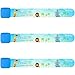 Reusable Child Safety ID Bracelets, Waterproof Adjustable Travel ID Wristbands for Kids, One Size Fits All, Blue, Pack of 3