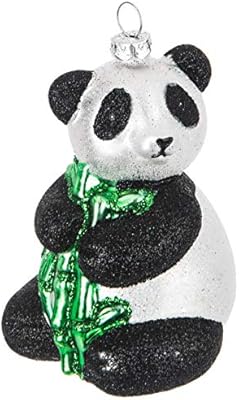 Robert Stanley Panda Bear Holding Bamboo Blown Glass Ornament Decorations For Christmas Tree Ornaments Amazon Com Au