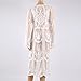 Maternity Photography Prop Sexy Maternity Dress Fancy Maternity Lace Dress (White, Medium)
