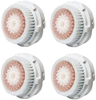 Alumy Facial Cleansing Replacement Brush Heads for Mia, Mia2, Mia3 (Aria), Smart Profile, Alpha Fit, Pro, Plus and Radiance Cleansing Systems (Radiance Brush Head) 4Pack