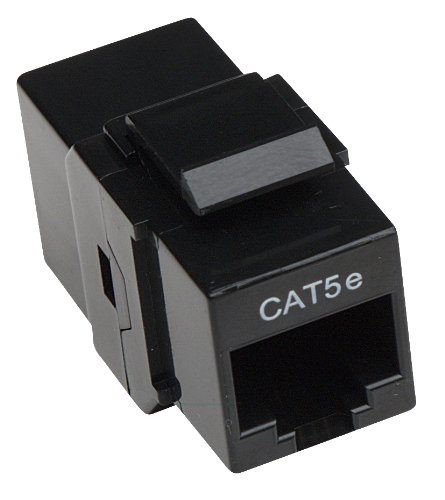 MANHATTAN Cat5e Inline Coupler, Keystone Type, 8P8C Female to 8P8C Female, Black (504775)