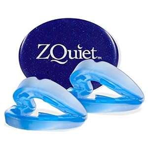 ZQuiet Anti-Snoring Mouthpiece Solution – Introductory Starter Kit (Two Sizes Included) – Made in USA Snoring Solution…