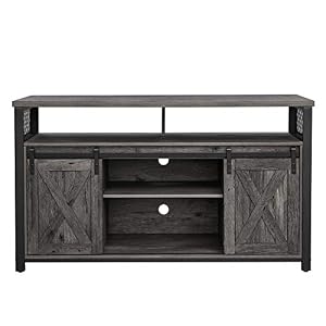 VASAGLE TV Cabinet for 55-inch TVs with Sliding Barn Doors, Entertainment Center and Media Console, TV Stand with…