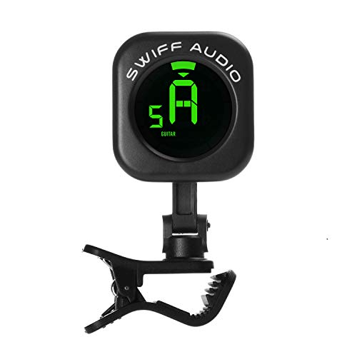 SWIFF Guitar Tuner Clip-On, Unique circle design, Sensitive Fast Tuning, Easy to Use, Big Clear VA Display for All String Instruments with Bass, Ukulele, Violin Accessories, Upgraded Tuner Series - Thumbnail 7