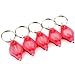 Dotop 10 Pack 1400MCD Mini LED Flashlight Torch Light Lamp Keychain Red Light