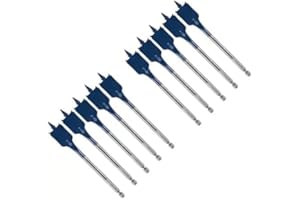 XhWser 10 Pack DSB1011B Bits 7/8 in. x 6 in. Daredevil Spade Bits