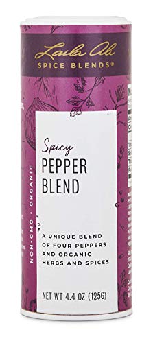 Laila Ali - Spicy Pepper Blend | Organic Fine Blend of 4 Peppers - Non-GMO, Gluten-Free, Vegan and Keto Friendly (4.4 oz…