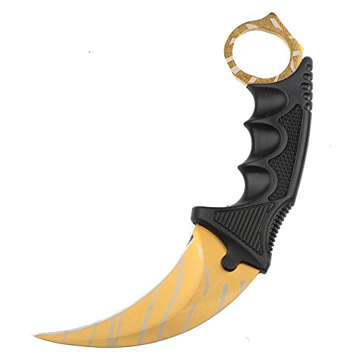 Cs-go stainless steel tactical knife with sheath and co…