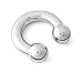 Scrap Metal 23 316L Surgical Steel Circular Barbell Horseshoe 2g 1/2