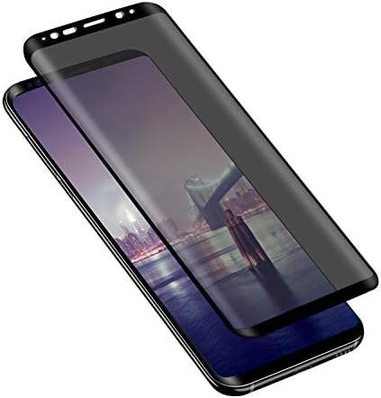 Galaxy S8 Plus Screen protector, Privacy Anti-Spy [Case Friendly] [ Full Coverage ] [ 3D Touch Compatible ] Premium Tempered Glass Screen Protector For Samsung Galaxy S8 Plus (BLACK)