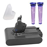 Dyson Battery Replacement - (Upgraded 3500mAh 21.6V) Dyson Battery Dyson V6 Battery Replacement Compatible for Dyson V6 595 650 770 880 DC58 DC59 DC61 DC62 Handheld Vacuum (with Free Dyson Filter）