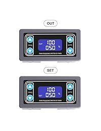 WHDTS Generador de señal ajustable, 1 Hz 150 KHz 1 canal PWM frecuencia de pulso DC 3,3 V 30 V 5   30 mA módulo de pantalla LCD