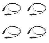 DMX Cable JFDWOPHT 4PCS 6.5ft/2m 3 Pin DMX 512 Cable male to female for Stage Lights