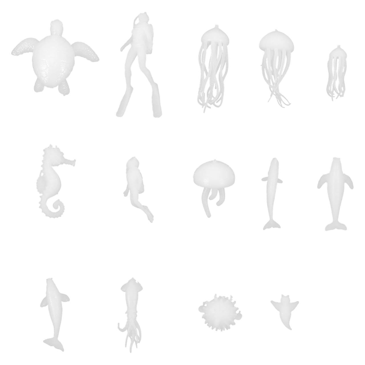 Milisten 3D Printing Model Resin Mould Kit for Jewelry Making Accessories Crystal Filling Tools 0.8X0.2X0.2 Inch DIY Resin Crafting