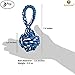 3 Rope Chew Balls for Cats --- Enticing play balls that Relieve Boredom - Dental Treats For Improved Oral Health - 100% Natural, Cotton, soft , machine-washable toys