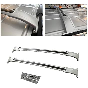 Amazon Com Rosy Pixel Silver Roof Rack Crossbars Cargo