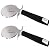 Pizza Cutter (2 Pack) - Heavy Duty Large Sharp 4 inch Stainless Steel Chopper Wheel - Slicer for Food like Pizzas, Dough, Pasta, Pie, Cake, Pancake and more