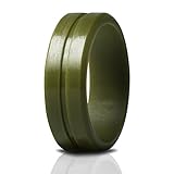 Saco Band Silicone Ring Wedding Bands for Men