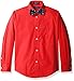 Nautica Boys' Long Sleeve Solid Shirt with Bow Tie